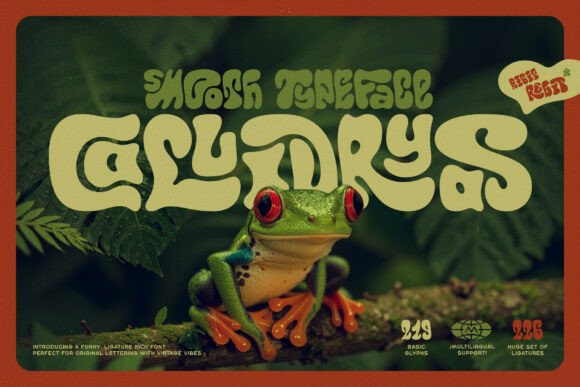 Callidryas: A Groovy Vintage Typeface for Modern Web Design