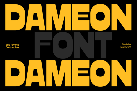 Dameon: A Display Font That Demands to Be Seen