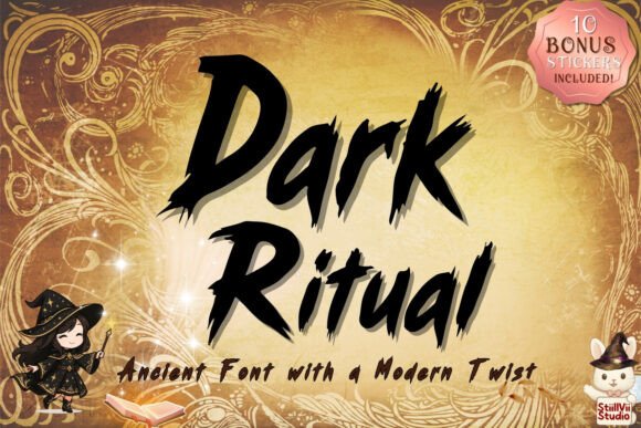 Dark Ritual: A Grunge Typeface for Bold Editorial Design