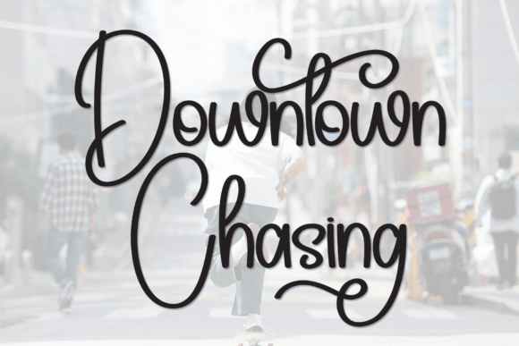 Downtown Chasing: A Handwritten Display Font for Marketers