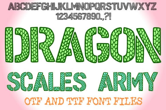 Dragon Scales Army: A Font That Commands Attention