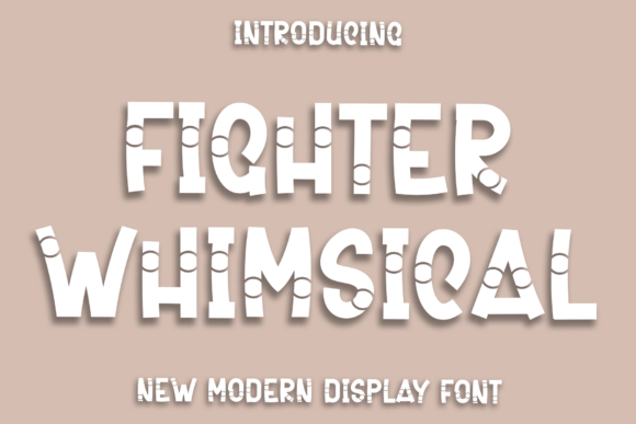 Fighter Whimsical: A Festive Display Font for Editorial Design and Branded Content