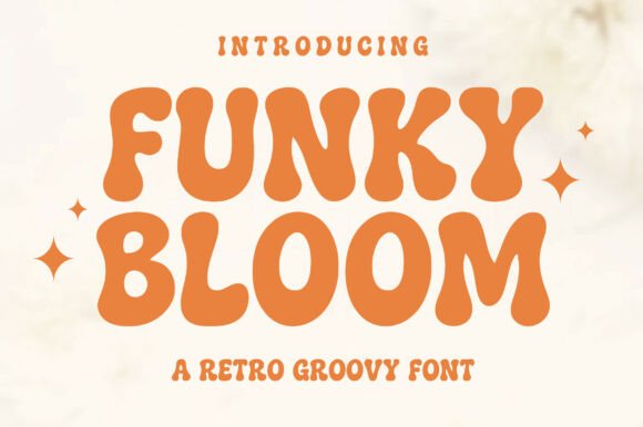 Funky Bloom: A Vibrant Font for Digital Design
