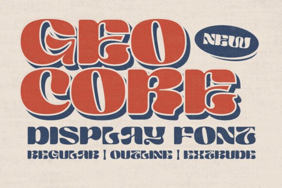 Geo Core: A Retro Display Font for Modern Web Design
