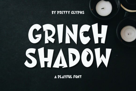 Grinch Shadow Font: A Playful Display Typeface for Editorial Design