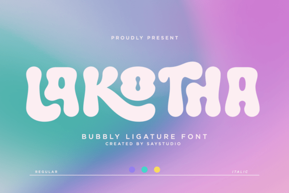 Lakotha: A Bubbly Display Font for Bold Web Design