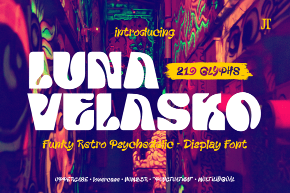 Luna Velasko: A Retro Display Font for Editorial Storytelling
