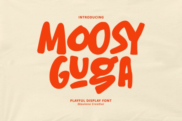 Moosy Guga: The Playful Display Font That Captivates Audiences