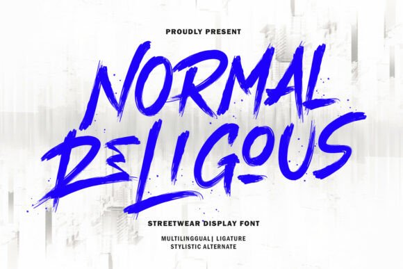 Normal Religous: A Bold Brush Font That Brings Raw Energy to Brand Design