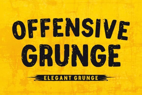 Offensive Grunge: A raw display typeface for authentic brand stories