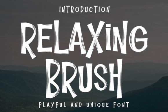 Relaxing Brush: A Font That Breathes Character Into Branding