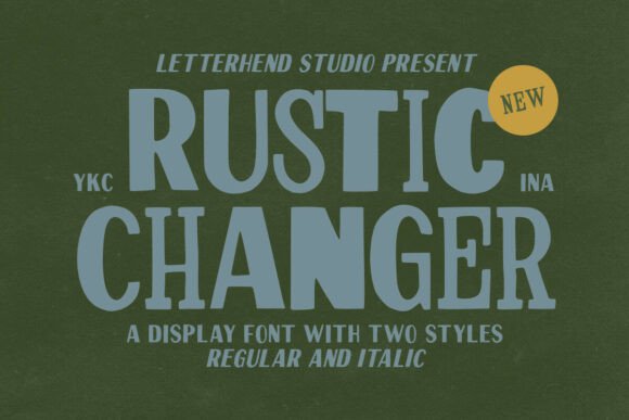 Rustic Changer: A Display Font That Brings Warmth to Editorial Design