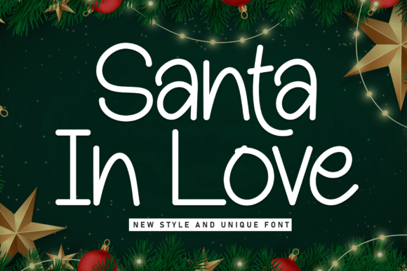 Santa in Love: A Display Font That Brings Warmth to Handmade Products