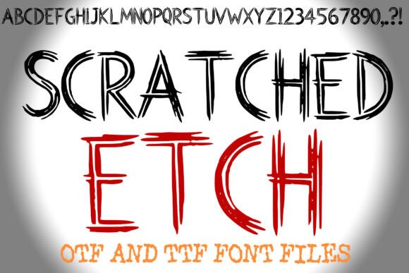 Scratched Etch Font: A Raw Display Typeface for Bold Branding