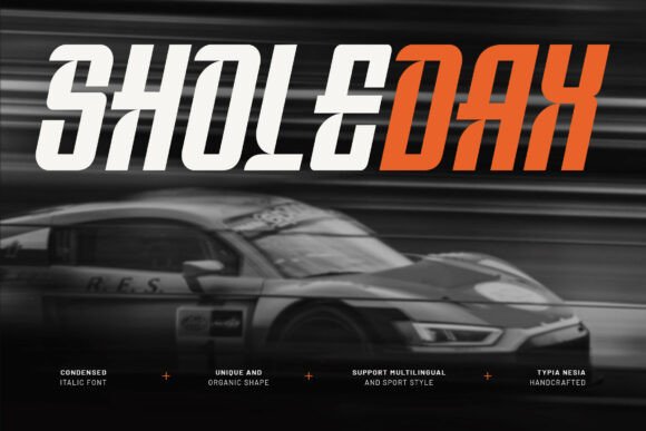 Sholedax: A Bold Racing Font for Campaign Clarity