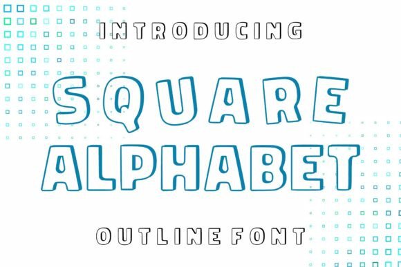 Square Alphabet Font: A Playful Display Typeface for Modern Web Design