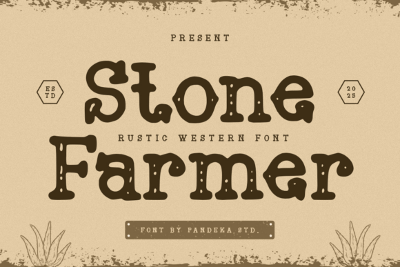 Stone Farmer: A Rustic Display Font for Small Business Branding