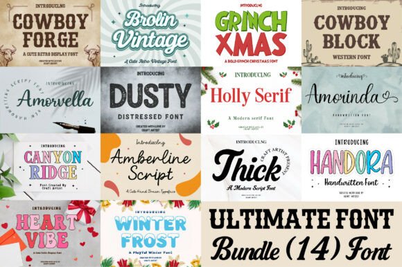 The Ultimate Collection: A Font Bundle for Editorial Design