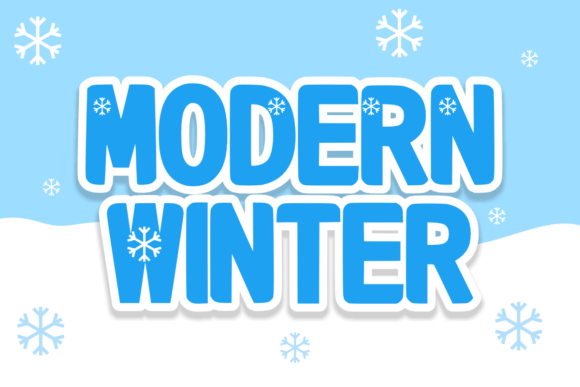 Using the Modern Winter Font in a Real Branding Project
