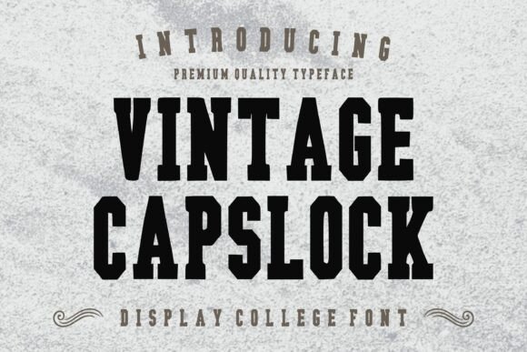 Vintage Capslock: A Bold Font for Digital Marketers