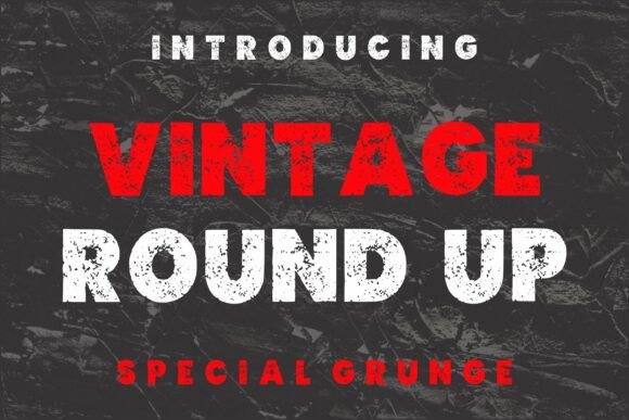 Vintage Round Up: A Bold Display Font for Publishing