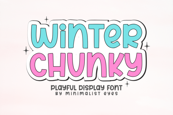 Winter Chunky: A Bold Display Font for Handmade Products