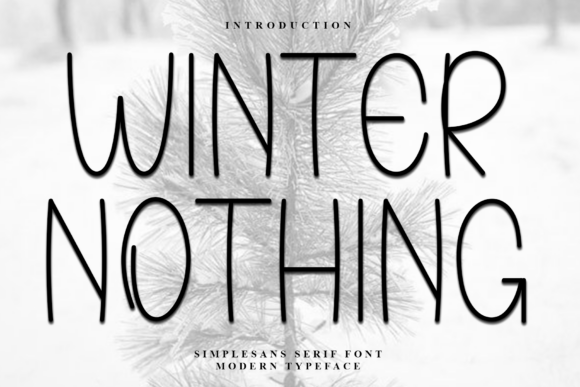 Winter Nothing: A Display Font with Quiet Elegance for Editorial Design